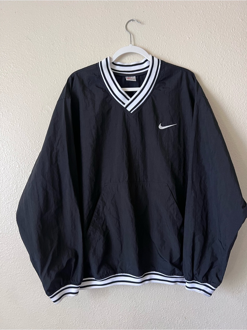 Vintage Nike V-Neck Pullover Windbreaker Sz L